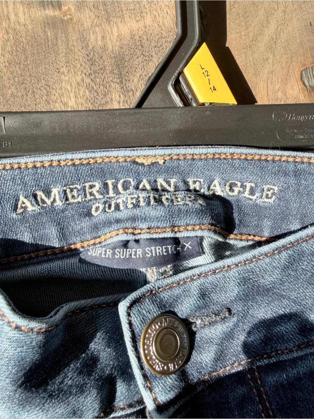 American Eagle Outfitters high-Rise Skinny Jeans in Dark Blue